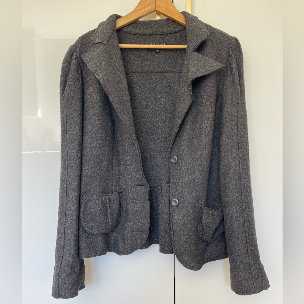 Della Spiga wool blazer cardigan - Picture 3 of 5